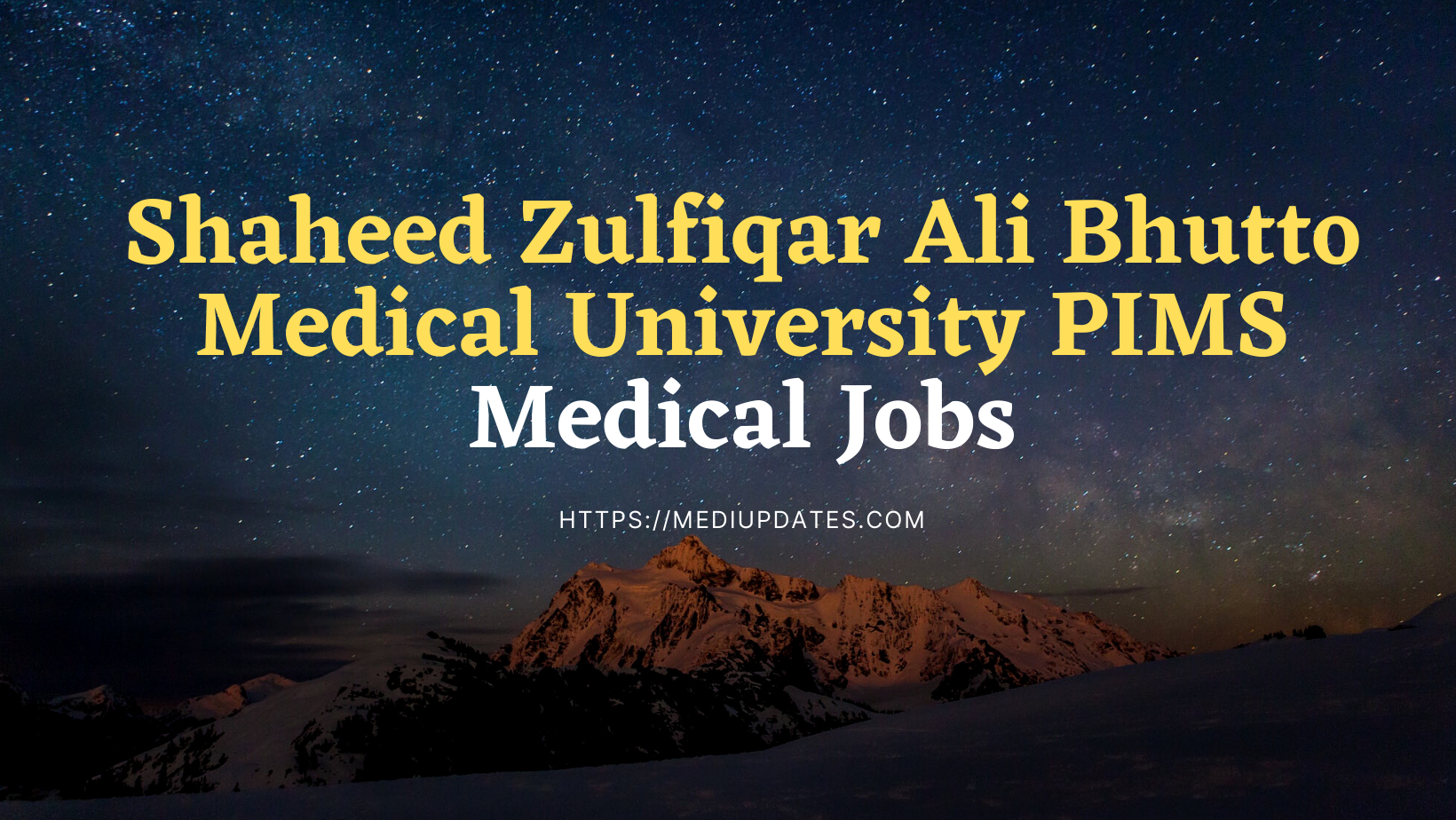 Shaheed Zulfiqar Ali Bhutto Medical University | Medical Jobs